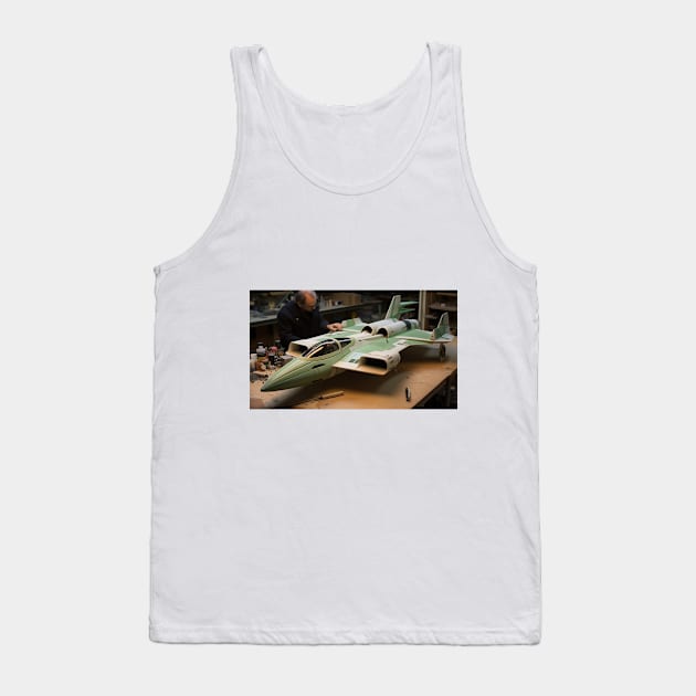 Virtual Model Spacecraft Construction Studio 2 Tank Top by Century21Mouse